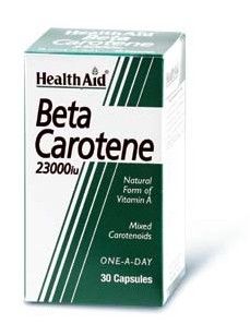 Health Aid Beta Carotene 15mg (23000 i.u) 30Caps