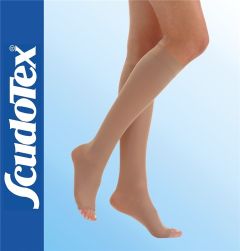 Scudotex K1 Knee High socks class 1 beige (430) 1pair - Κάλτσες κ.γόνατος ανοιχτά δάχτυλα κλάση 1