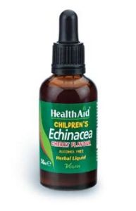 Health Aid Children's Echinacea Herbal Liquid 50ml - Παιδικές σταγόνες Εχινάκεια (Χωρίς αλκοόλ)