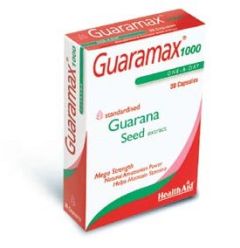 Health Aid Guaramax 1000 Capsules - Guarana supplement