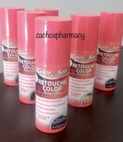 3C Pharma Color & Soin Retouche Black color spray 75ml - White hair root cover spray