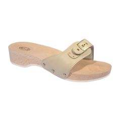 Scholl Pescura Heel Original 1pair - Anatomical slippers with heel made from beechwood 