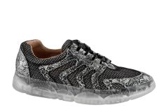 Laura Vita Karina Black anatomical shoes 1.pair - Ανατομικά Sport sneakers με κορδόνια από διάτρητο μαλακό δέρμα 