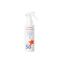 Korres Coconut & Almond Kids Sunscreen spray SPF50 150ml - Απαλό αντηλιακό spray που προσφέρει υψηλή αντηλιακή προστασία