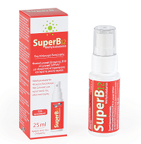 Starmel SuperB 12 oral spray 25ml - φυσική μορφή Β12( μεθυλοκοβαλαμίνη), σε δοσολογία 500μg ανά ψεκασμό