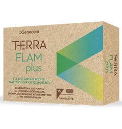 Genecom Terraflam Plus (Terra Flam) Anti inflammatory 15tabs - Νικήστε τη φλεγμονή και τον πόνο 