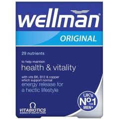 Vitabiotics Wellman Original multivitamins for men 30.tbs - διατήρηση της υγείας, της ευεξίας και της ζωτικότητας κάθε άντρα