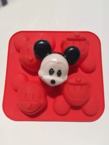 Mickey Mouse Silicone mold 4 places (SM310) 1.piece - 4-places silicone mold Mickey Mouse