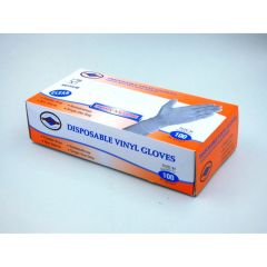 Thalassinos Vinyl Disposable gloves Clear Large 100.pieces - Γάντια βινυλίου διάφανα