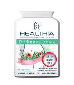 Healthia D-Mannose 500mg 90.caps - prevents bacterial urinary tract infection or cystitis
