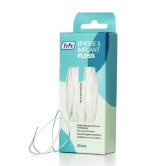 Tepe Bridge & Implant Floss 30.pcs - dental floss with spongy section