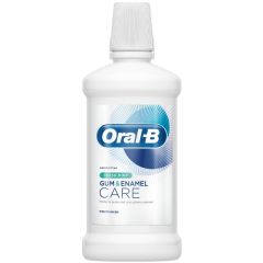 Oral-B Gum & Enamel Care Mouthwash 500ml - mouthwash with cool mint flavor