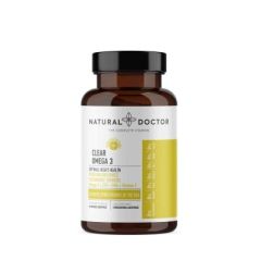 Natural Doctor Clear Omega 3 90.veg.caps - περιέχει ωμέγα 3 υψηλής ποιότητας από περουβιανές αντζούγιες