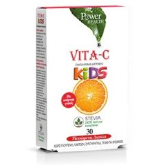 Power Health Vita-C Kids chewable vit C 30chw.tbs - Μασώμενη βιταμίνη C για παιδιά