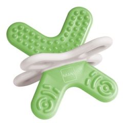 Mam Bite & Relax Phase 2 & clip Green 4m + 1.set - Mini multi-ring teething ideal for the back teeth
