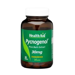 Health Aid Pycnogenol (Πυκνογενόλη) 30mg 30v.tabs - Προστατεύει την καρδία - Μειώνει την πίεση