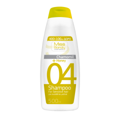 Miss Sandy Chamomile and Honey shampoo 500ml - Σαμπουάν Χαμομήλι & Μέλι για ευαίσθητα μαλλιά