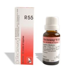 Dr.Reckeweg R55 Homeopathy Oral Drops 50ml - Τραυματισμοί, κατάγματα, πληγές, πόνοι λόγω υπερβολικής διάτασης