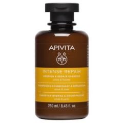 Apivita Intense repair shampoo olive&honey 250ml - Σαμπουάν Θρέψης και Επανόρθωσης