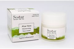 Sostar Aloe vera hydrating face cream 50ml - Moisturizing day cream with aloe