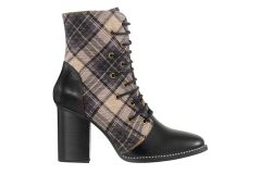 Laura Vita Veronique Black Anatomical boots 1.pair - Δερμάτινα, μοντέρνα, comfort μποτάκια με ψηλό τακούνι