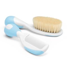 Chicco Brush and Comb Blue set 1.set - Brush & Comb natural hair (Blue)
