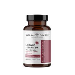 Natural Doctor L-Glutamine & Chios Mastiha 90veg.caps - αντιφλεγμονώδεις και προστατευτικές ιδιότητες για το στομάχι 