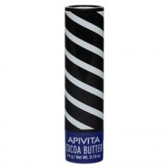 Apivita Lip Care Cocoa Butter SPF20 4.4g - Έντονα ενυδατικό Lip Care με αντιηλιακό δείκτη προστασίας