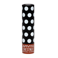 Apivita Lip Care Chestnut 4.4gr - Moisturizing Lip Care ideal for color, comfort 
