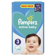 Pampers  Premium Care Maxi N3 (6-10kg) 66diapers - Πάνες σε συσκευασία των 66τμχ