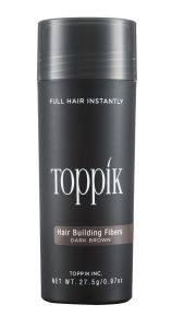 Toppik Hair Building fibers Dark Brown 27,5gr - Ίνες Κερατίνης συσκ. 27,5γρ Καστανό Σκούρο