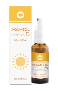 Minerva Aquasol Vitamin D oral spray (400iu/spray) 15ml - βιταμίνη D3 σε εύχρηστη μορφή στοματικού σπρέι με δοσιμετρική αντλία