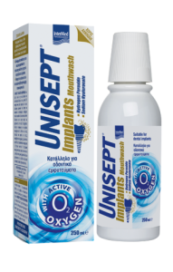 Unisept Implants Mouthwash 250ml - Στοματικό διάλυμα για χρήση από άτομα με οδοντικά εμφυτεύματα