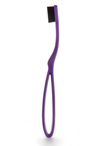 Intermed Professional Ergonomic Toothbrush Medium (Purple) 1.piece - has a functional design which ensures firm hold