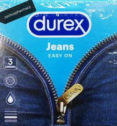 Durex Jeans προφυλακτικά 1box (3pcs) - Easy fit with lubricant
