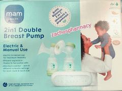 MAM 2in1 Double Breast Pump Electric & Manual Use 1.pack - Διπλό θήλαστρο 2 σε 1 ηλεκτρικό ή χειροκίνητο