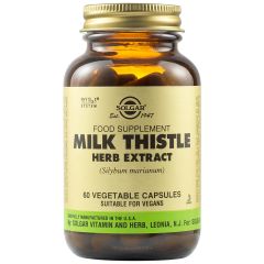 Solgar Milk Thistle Herb Extract 60.veg.caps - Γαϊδουράγκαθο Συμβάλει στην αναγέννηση των κυττάρων του ήπατος