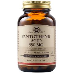Solgar Pantothenic Acid 550 mg Vegetable Capsules 50.veg.caps - Vitamin B5 (Pantothenic Acid)