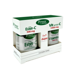Power Health Ester-C 500mg + Vitamin C 1000mg 50tbs/20tbs - Υψηλής απορρόφησης βιταμίνη C