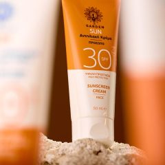 Garden Sun Sunscreen Face Cream Organic Aloe Vera SPF30 50ml - Aντηλιακή Κρέμα Για Το Πρόσωπο με Οργανική Αλόη