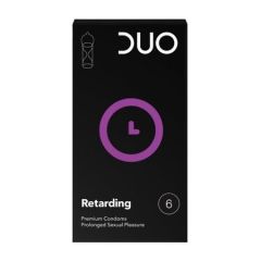 BDF Duo Longer Pleasure (Retarding condoms) (6) - With larger latex for retarding effect 6cps