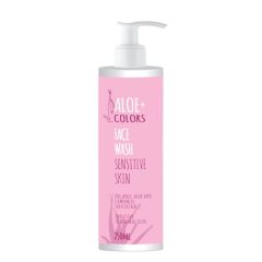 Aloe+ Colors Face Wash Sensitive Skin 250ml - καθαριστικό Gel προσώπου καθαρίζει απαλά την επιδερμίδα του προσώπου σας