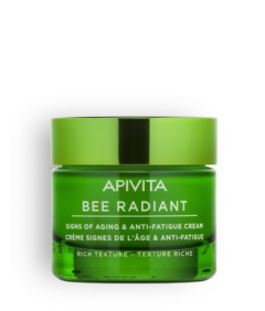 Apivita Bee Radiant Age defense Rich texture cream 50ml - Κρέμα αντιγήρανσης & Λάμψης (Πλούσια υφή)