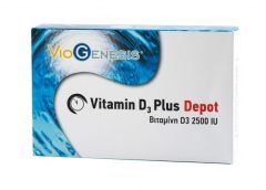 Viogenesis Vitamin D3 Plus 2500 IU DEPOT 90 tabs - D3 with vitamin C and zinc