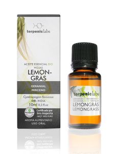 Terpenic Labs Lemongrass edible essential oil 10ml - Λεμονόχορτο Πόσιμο έλαιο
