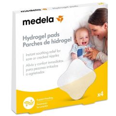 Medela Hydrogel Pads for cracked nipples 4.pads - Προσφέρουν ανακούφιση σε πληγωμένες ή επίπονες θηλές