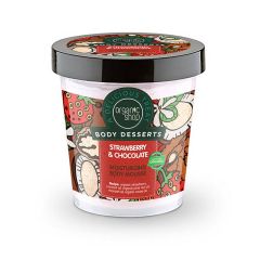 Organic Shop Body Dessert Strawberry & Chocolate Moisturizing body mousse 450ml - Φράουλα & Σοκολάτα Ενυδατική μους σώματος
