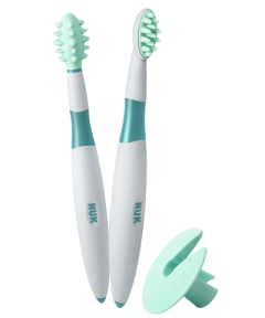 Nuk Training Toothbrush set 6+m 1.set - Σετ εκπαιδευτικών οδοντοβουρτσών