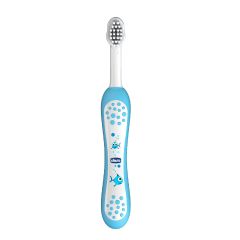 Chicco Baby Toothbrush Blue 6-36months 1.piece - Ideal for the first new teeth