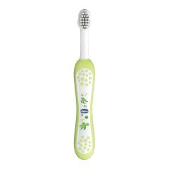 Chicco Baby Toothbrush Green 6-36months 1.piece - Iδανική για τα πρώτα νεογιλά δοντάκια